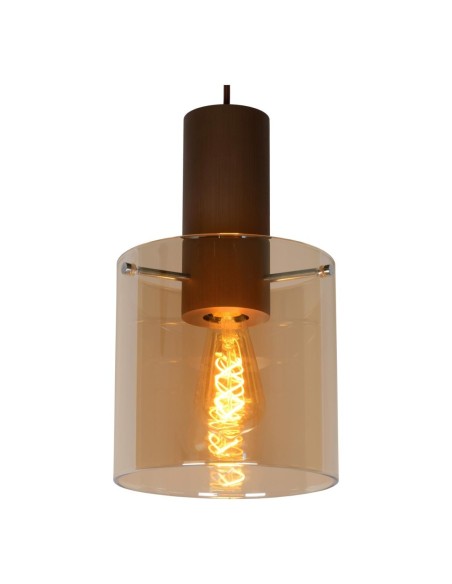 Suspension Diam. 20 cm 1xE27 40 W Dimmable  Ambre - Lucide - TOLEDO