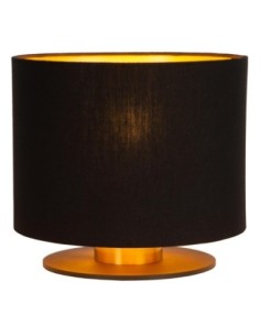 Lampe de table Diam. 20 cm 1xE27 Noir et or mat - Lucide - Fudral 2