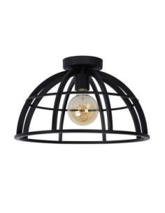 Plafonnier Led Diam. 40 cm 1xE27 60 W Métal Noir - Lucide -DIKRA 2