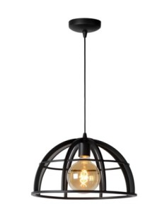 Suspension Diam. 40 cm 1xE27 Dimmable Métal Noir - Lucide - DIKRA
