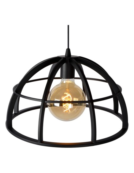 Suspension Diam. 40 cm 1xE27 Dimmable Métal Noir - Lucide - DIKRA