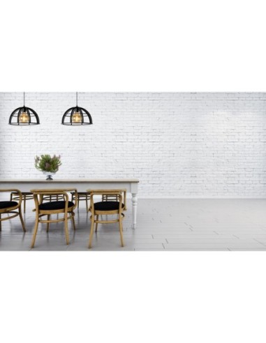 Suspension Led Dimmable 60 W 2xE27 Métal Noir - Lucide - DIKRA