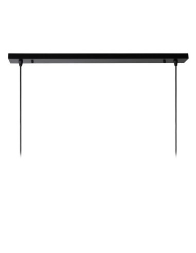 Suspension Led Dimmable 60 W 2xE27 Métal Noir - Lucide - DIKRA