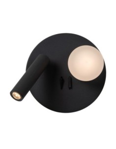 Applique murale Led rotative 2 sources lumineuses noire - Lucide - Matiz