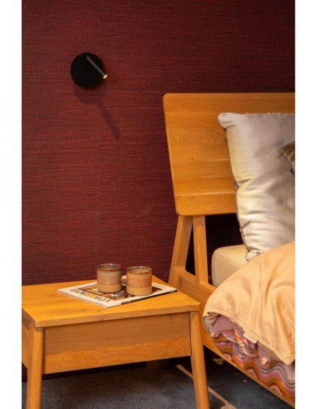 Jolijn de  Lucide - Applique murale Led rotative rechargeable sur prise USB noire