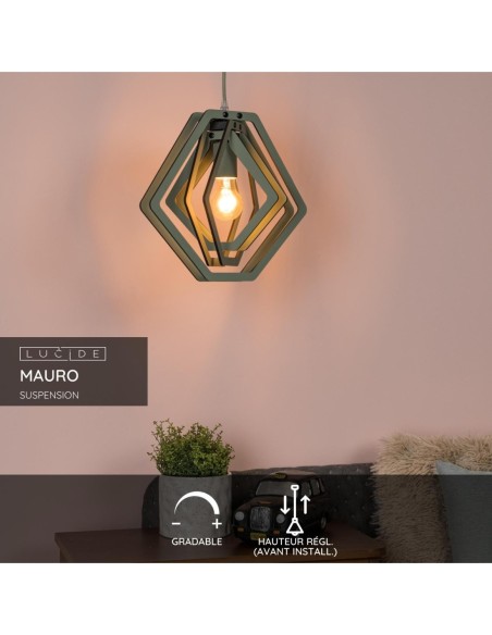 Mauro  - Lucide -  Suspension Chambre d'enfant 1xE27 vert