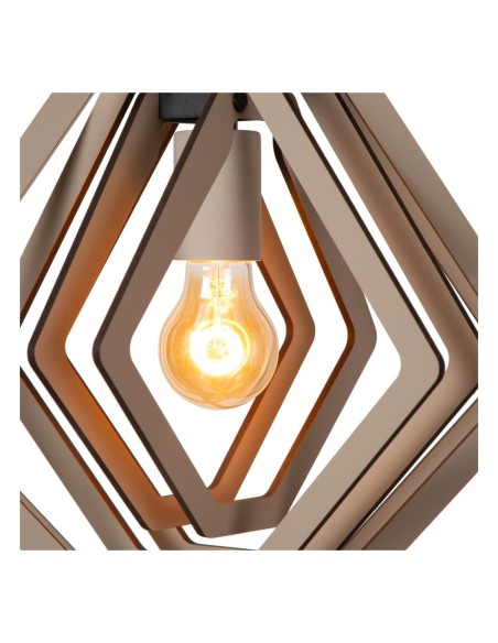 Lucide -  Mauro - Suspension Chambre d'enfant 1xE27 taupe