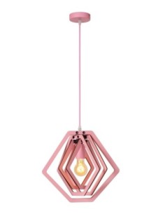 Suspension Chambre d'enfant 1xE27 Rose - Lucide -  Mauro