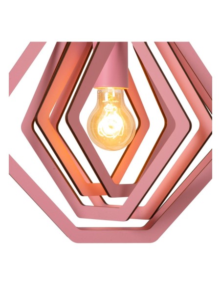 Lucide -  Mauro - Suspension Chambre d'enfant 1xE27 Rose