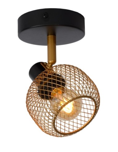 Spot plafond  E14 Or Mat / noir - Lucide - Maren