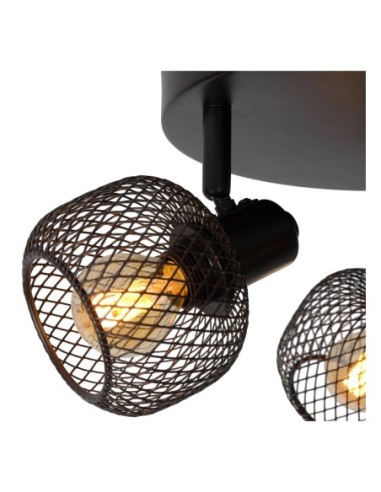 Lucide - Maren - Spot plafond Diam. 37 cm 3xE14 noir