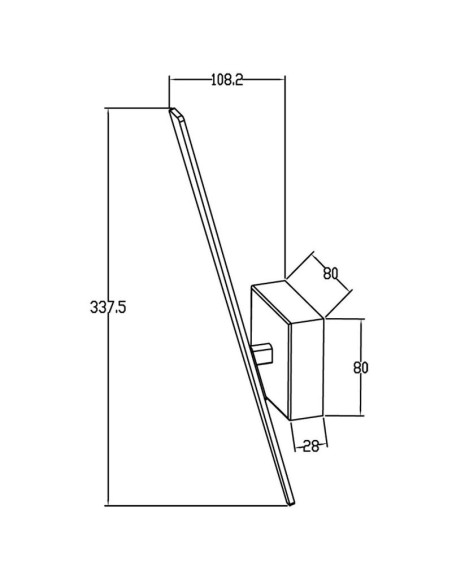 Applique murale intérieure Pyxidis embase carrée - Deko Light Leluminaireled.com