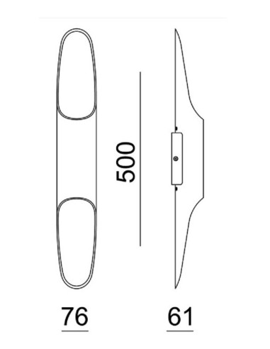 Applique intérieure Led Apodis 500 noir et cuivre - Dekolight Leluminaireled.com