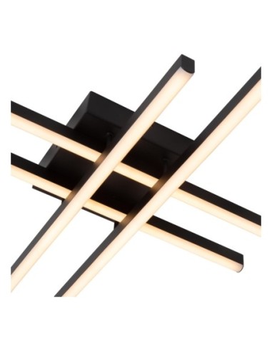 Novak  de Lucide - Plafonnier Led Dimmable CCT 1x42W 2700K/4000K Noir