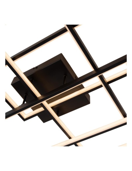 Lokero de Lucide - Plafonnier Led Dimmable CCT 1x60W 2700K/4000K Noir