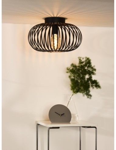 Plafonnier Lucide -  Manuela - Diam. 39,5 cm 1xE27 noir