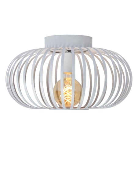 Plafonnier Diam. 39,5 cm 1xE27 blanc - Lucide -  Manuela