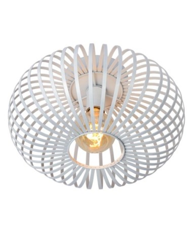 Lucide -  Manuela - Plafonnier Diam. 39,5 cm 1xE27 blanc