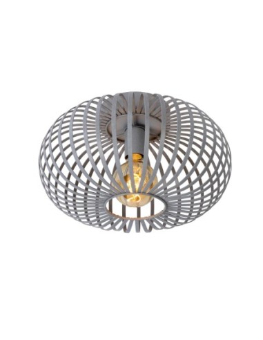 Plafonnier Diam. 39,5 cm 1xE27 Gris - Lucide -  Manuela