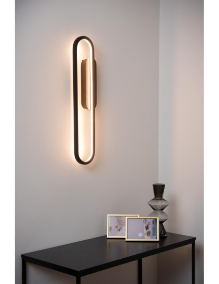 Lucide -  Thelma - Applique murale Led simple 24W 2700K noire