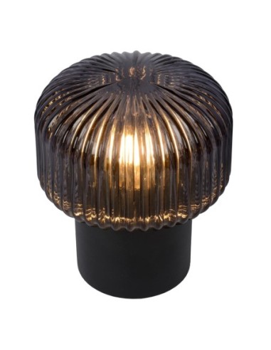 Jamy de Lucide - lampe de table ou chevet en métal et verre
