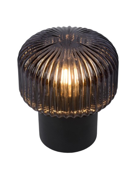 Jamy de Lucide - lampe de table ou chevet en métal et verre