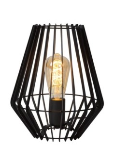 Lampe de table inclinable métal noir culot E27 - Lucide - Reda