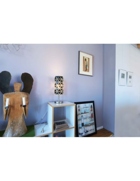 Lampe de table Asterope linear métal noir - Deko Light Leluminaireled.com