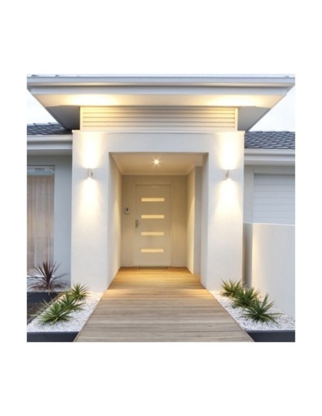 Applique extérieure Led 2xGU10 inox 35W Magra - Kanlux Leluminaireled.com