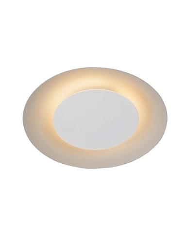 plafonnier led intégrée - FOSKAL - Lucide - 1X6 W, 2700K en blanc