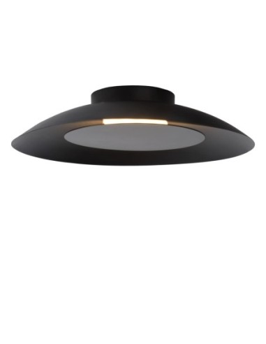 Plafonnier led 12 W, 2700 K , noir FOSKAL de lucide