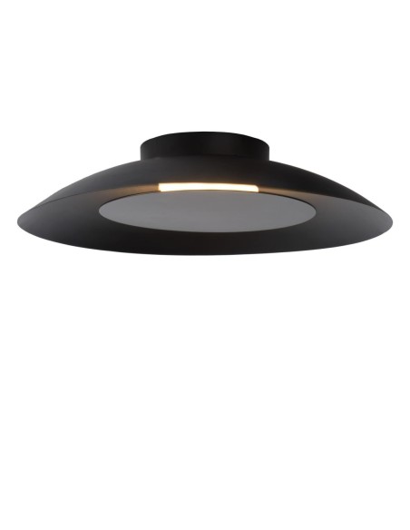 Plafonnier led 12 W, 2700 K , noir FOSKAL de lucide