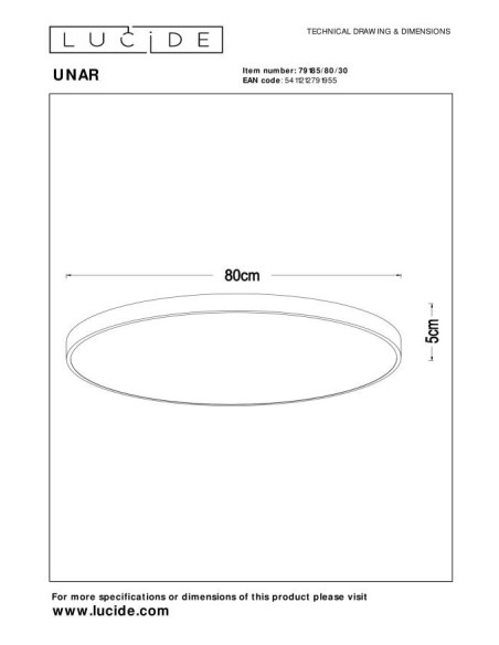 plafonnier unar noir