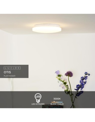 Lucide - Plafonnier Led Otis - 1380 lumens - éclairage blanc chaud