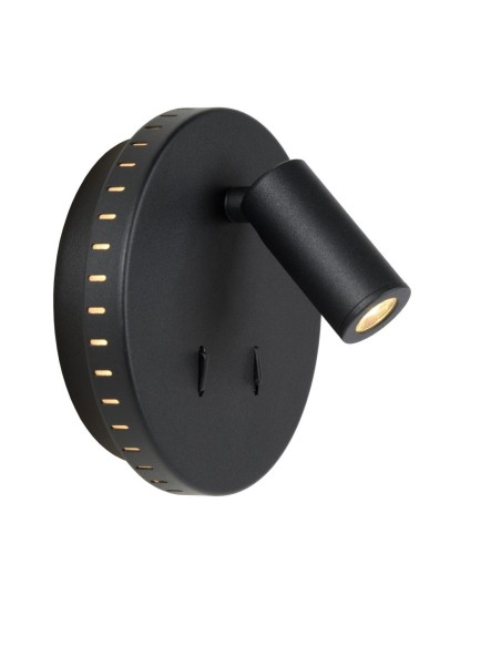 Applique murale Led 2 sources lumineuses noire - Lucide -  Bentjer