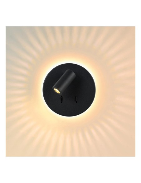 Rétro-éclairage à effets spéciaux - applique murale Led Bentjer de Lucide