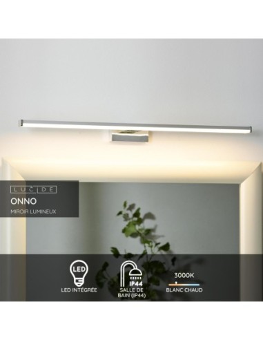 Applique Onno de Lucide - étanche (IP44) - éclairage blanc chaud