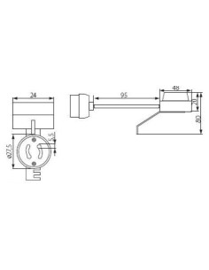Douille pour ampoule Gu10 avec connecteur - Kanlux Leluminaireled.com 2