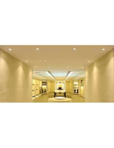 Downlight Led encastrable  extra-plat 6W 4000K rond - Luminance Leluminaireled.com