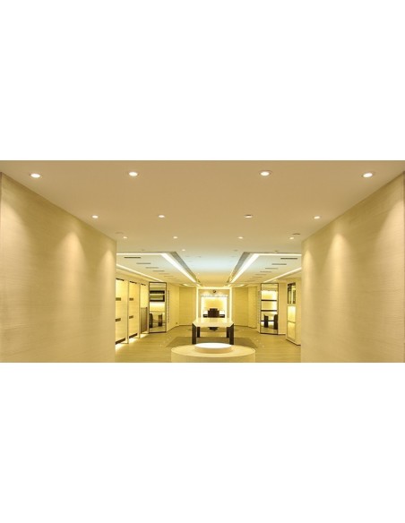 Downlight Led encastrable  extra-plat 6W 4000K rond - Luminance Leluminaireled.com