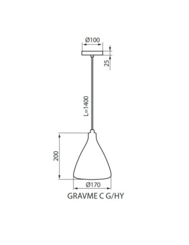 Suspension béton conique   Led E27 - Kanlux Leluminaireled.com