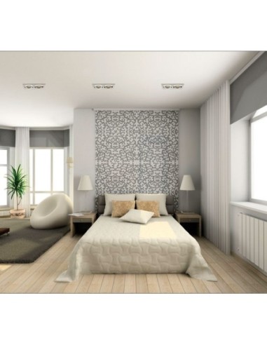 Support 2 spots Led encastrable orientable Design alu brossé - Kanlux - Seidy Leluminaireled.com