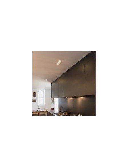 Support 3 spots Led encastrable orientable Design alu brossé - Kanlux - Seidy Leluminaireled.com