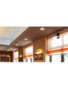 Support 4 spots Led encastrable orientable Design alu brossé - Kanlux - Seidy Leluminaireled.com 2