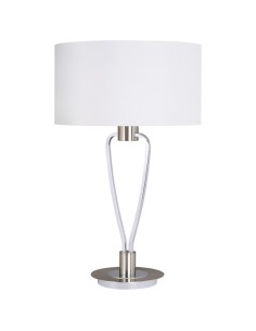 Lampe de table Led chrome culot E27- Trio - Paris II