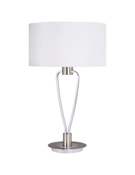 Lampe de table Led chrome culot E27- Trio - Paris II