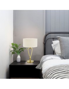 Lampe de table Led  laiton culot E27- Trio - Paris II 2