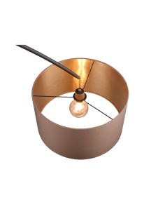 Lampadaire Led  noir et taupe culot E27 - Trio - Mansur 2