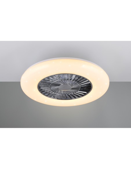 Ventilateur plafonnier VISBY avec télécommande et effet starlight
