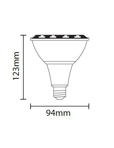 Ampoule Led  E27 PAR30 30 Watts - Optonica Leluminaireled.com